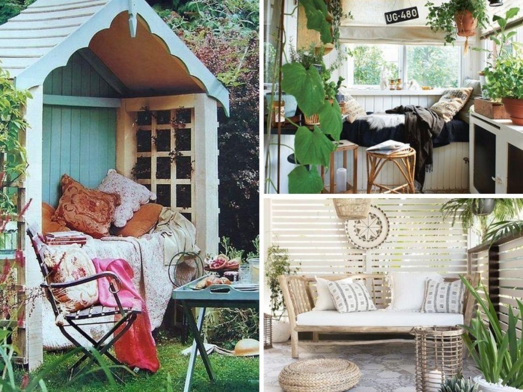 inspiratie pentru coltul de lectura in aer liber