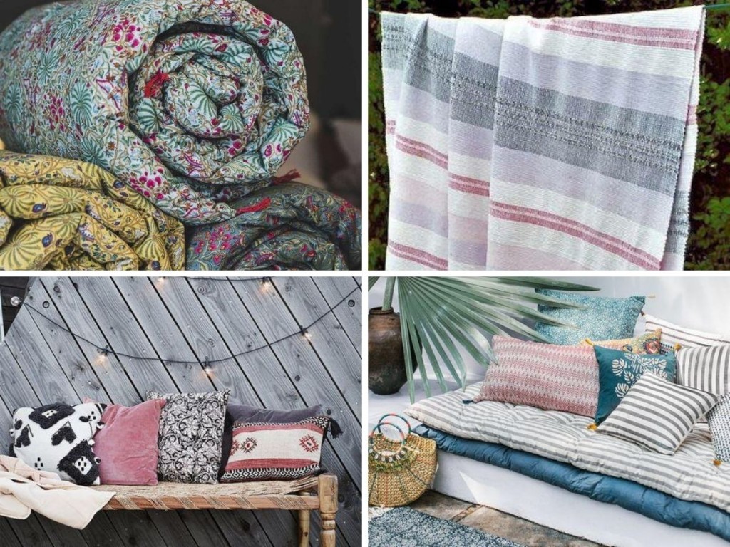 perna si patura pentru colt de lectura in aer liber