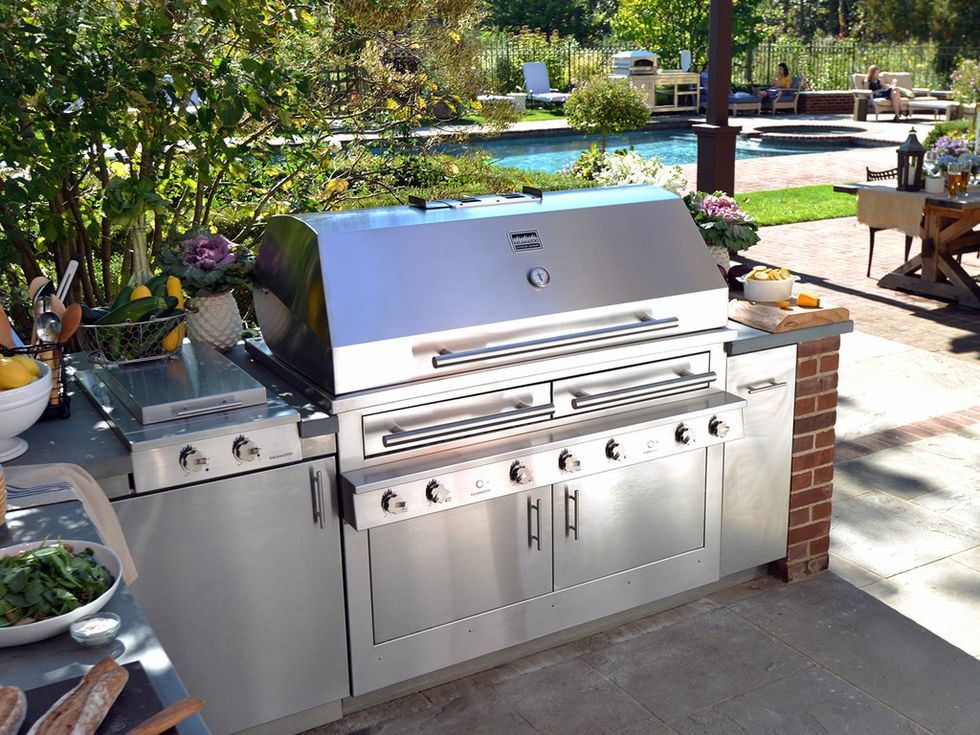 bucatarie exterior din inox