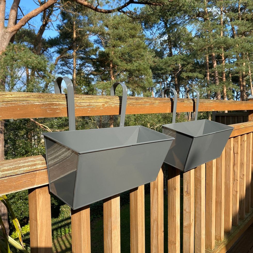 Jardiniere pentru balcon, set de 2