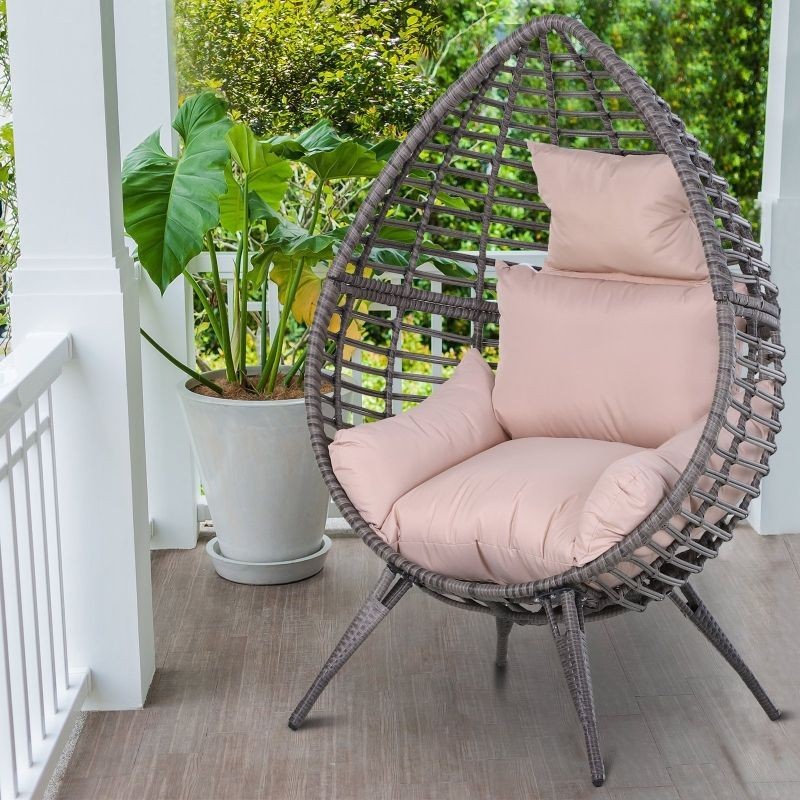 Scaun de exterior din ratan din rachita PE