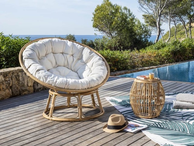 Un fotoliu rotund pentru relaxare