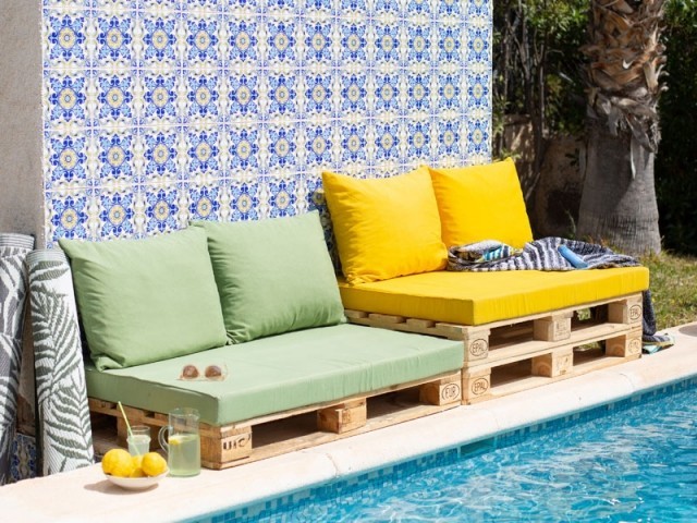 Mobilier de gradina cu paleti