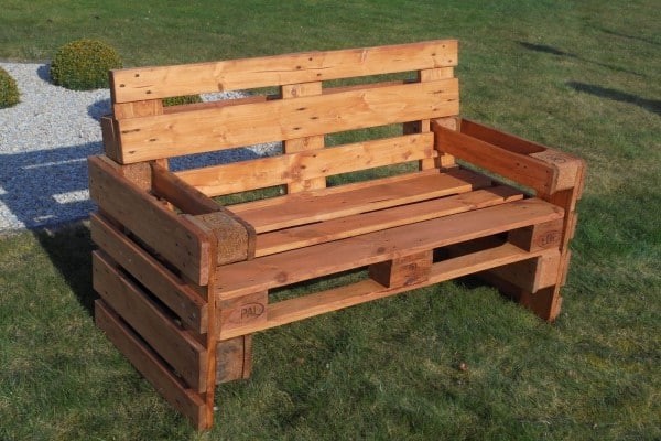 banca de gradina cu paleti