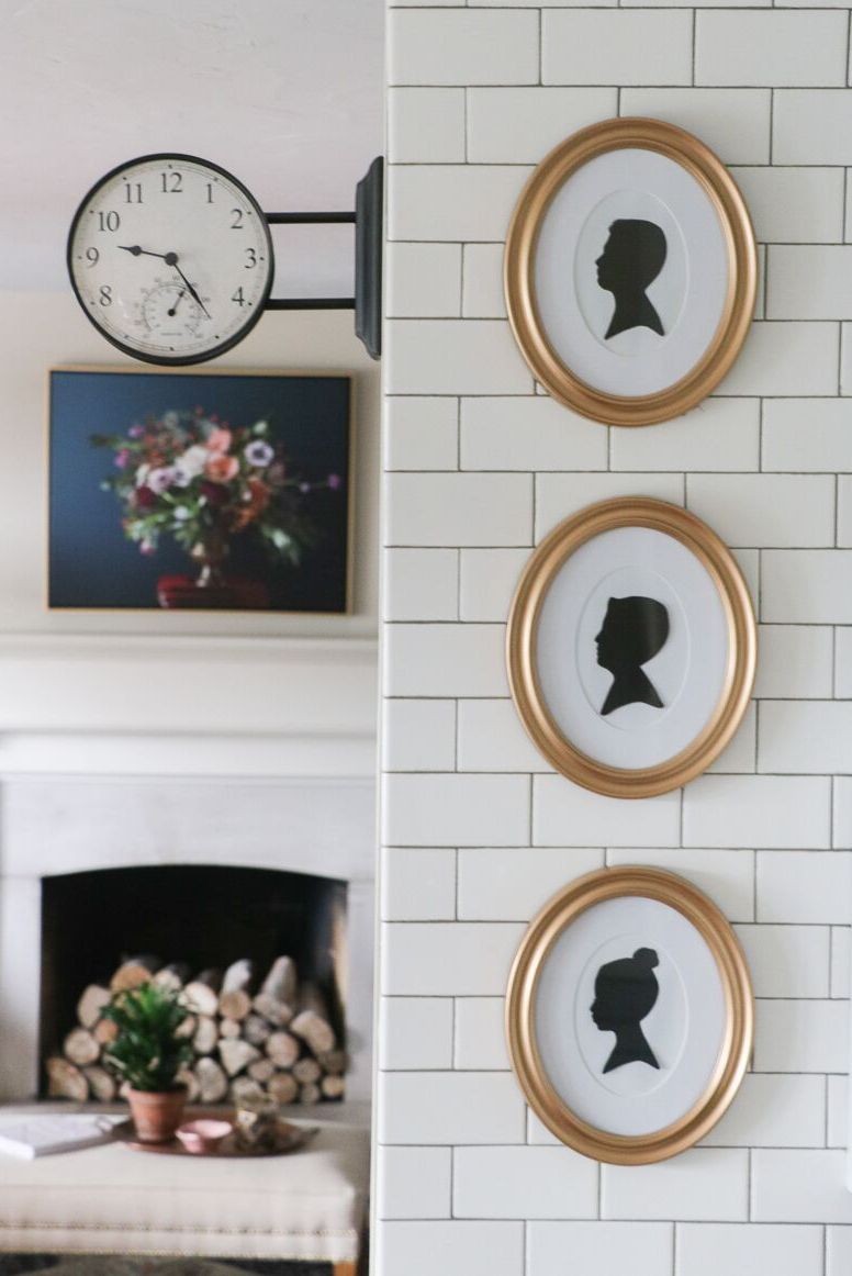 siluete inramate de arta de perete