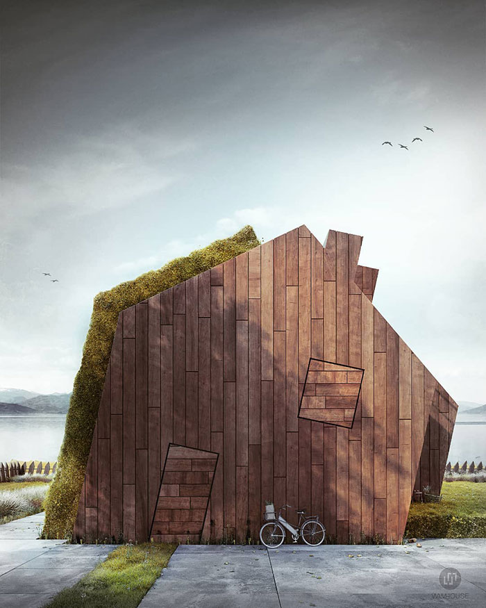 Aceste case sunt proiectate sub forma unor logo-uri celebre