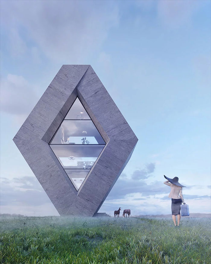 Aceste case sunt proiectate sub forma unor logo-uri celebre