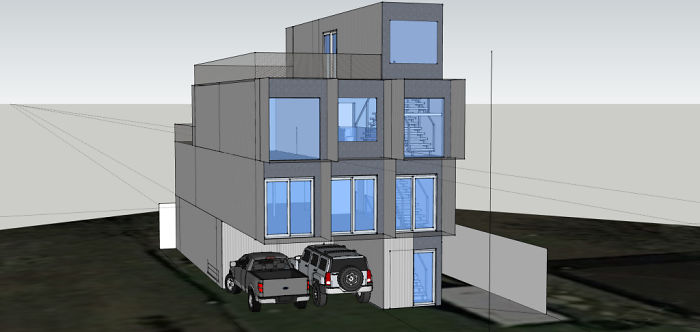 casa din containere metalice